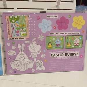 Easter Bunny Activity Placemat for Kids Set Of 12